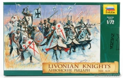 Zvezda Figúrky Bojová vojna - Livónski rytieri Xiii po Kr. 1:72 Vojenské