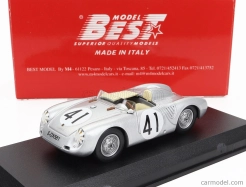 Najlepší model Porsche 550rs Spider Team Porsche K.g. N 41 12h Sebring 1958 Harry Schell - Wolfang Seidel 1:43 Silver