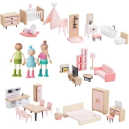 2Kids Toys Sada nábytku s rodinou 5 v 1 - poškozený obal