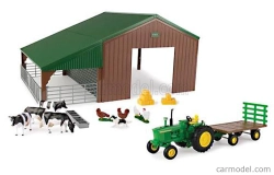 Britains John deere 4020 Traktor 1968 se zvířaty a farmou 1:32, zelená