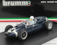 Brumm Cooper F1  T51 N 14 Winner Italy Gp 1959 Stirling Moss - With Driver Figure 1:43 Blue
