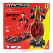 Bburago Ferrari F1 Sf-23 Team Scuderia Ferrari N 55 Season 2023 Carlos Sainz 1:24 červená čierna