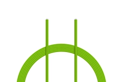 Kabel PVC 0.055mm2 10m (zelený)
