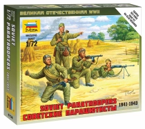 Zvezda figurky - sovětští výsadkáři (1:72)