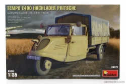 Miniart Tempo E400 Nákladné auto 3-kolesové Telonato 1962 1:35 /