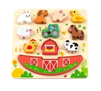 2Kids Toys Balanční puzzle Farma 2 v 1