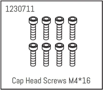 1230711 - Cap Head Screws M4*16 (8) - Khamba
