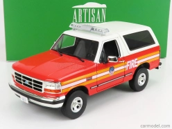 Greenlight Ford usa Bronco Fdny New York Fire Engine 1996 1:18 červená biela
