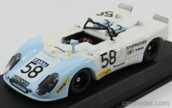 Najlepší model Porsche Flunder N 58 24h Le Mans 1972 Roser - Stuppacher 1:43 Biela svetlomodrá