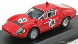 Najlepší model Fiat Abarth Ot1300 N 24 Winner Trento-bondone 1968 Karl Federhofer 1:43 Červená