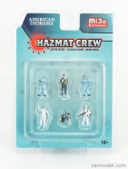 American diorama Figures Set 6x Hazmat Crew Figure 1:64 Různé