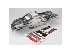 Traxxas karosérie ProGraphix stříbrná: T-Maxx 3.3