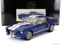 Kk-scale Ford usa Mustang Shelby Gt500 Eleanor Coupe 1967 1:12 Modrá Bílá