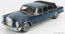 Cmc Mercedes benz S-class 600 Pullman (w100) Landaulet Soft-top Semiconvertible 1969 1:18 Blue