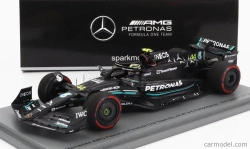 Spark-model Mercedes gp F1 W14 Team Mercedes-amg Petronas Formula One N 44 2nd Spain Gp 2023 Lewis Hamilton 1:43 Matt Black