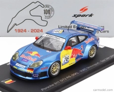 Spark-model Porsche 911 996 Gt3 R Team Rws Motorsport N 76 24h Spa 2002 Luca Riccitelli - Dieter Quester - Philipp Peter - Toto Wolff 1:43 Modrá Žlutá Červená
