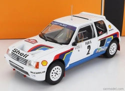 Ixo-models Peugeot 205 T16 N 2 Rally Montecarlo 1985 A.vatanen - T.harryman 1:24 Biela modrá červená