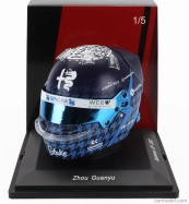 Spark-model Bell helmet F1  Casco Helmet Alfa Romeo C43 Team Stake N 24 Japan Gp 2023 Guanyu Zhou 1:5 Blue