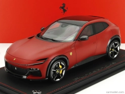 Bbr-models Ferrari Purosangue Suv Panoramic Roof 2022 - Con Vetrina - With Showcase 1:18 Rosso F1-75 - Matná Červená