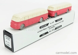 Officina-942 Fiat 666rn Bus Con Rimorchio Viberti Parigi 1946 1:76 Ružový krém