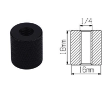 Otvor pre skrutku 1/4" samica na 1/4" samica