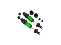 Traxxas GT-Maxx krátke tlmiče hliníkové zeleno eloxované (2)