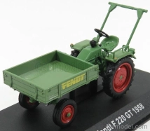 Edicola Fendt F220gt Tractor Truck 1958 - Con Vetrina - S vitrínou 1:43 Zeleno-červená