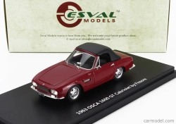 Esval model Osca 1600gt Fissore Cabriolet Closed 1963 1:43 Hnedá čierna