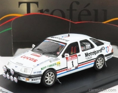Trofeu Ford england Sierra Xr 4x4 (night Version) N 1 Rally New Zealand 1987 S.blomqvist - B.cederberg 1:43 Bílá