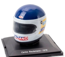 Edicola Helma F1 Casco Helma Carlos Reutemann 312 T3 Team Ferrari Sezóna 1978 1:5 Biela Žltá Modrá