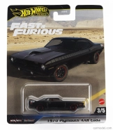 Mattel hot wheels Plymouth Aar/cuda Coupe 1970 - Fast & Furious 7 2015 1:64 čierna