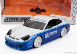 Jada Porsche 911 996 Gt3 Toyo Tires N 845 Racing Coupe 1999 1:24 bielo modrá