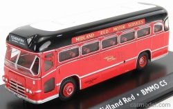 Edicola Midland Bmmo Cm5t Autobus Motorway Coach Midland Red 1960 1:72 Červená Černá Bílá