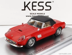 Kess-model Modena 250gt California Spider uzavretý 1961 1:43 Červená čierna