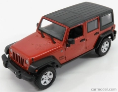 Maisto Jeep Wrangler Unlimited 2015 1:24 Měděná S Černou