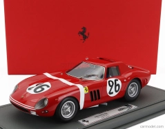 Bbr-models Ferrari 250 Gto 3.0l V12 Team North American Racing N.a.r.t. N 26 24h Le Mans 1964 Ed Hugus - Jose Rosinski - Con Vetrina - s vitrínou 1:18 červená biela