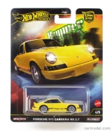 Mattel hot wheels Porsche 911 Carrera Rs 2.7 Coupe 1973 1:64 Žlutá Černá
