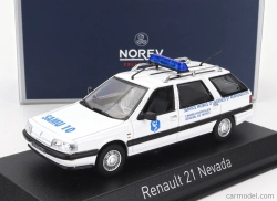 Norev Renault R21 Nevada Sw Station Wagon Samu Ambulance 1991 1:43 Biela