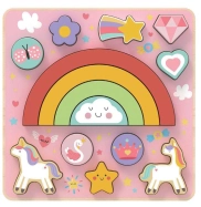 2Kids Toys Balančné puzzle s jednorožcom 2 v 1
