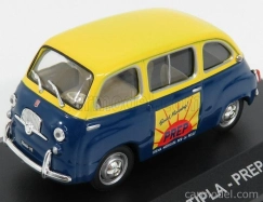 Edicola Fiat 600 Multipla Crema Medicata Prep 1953 1:43 Modro-žltá