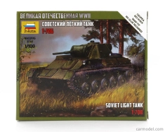 Zvezda Tank T-706 Soviet Light Tank Military 1945 1:100 /
