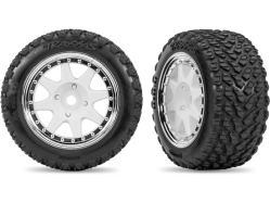 Traxxas koleso, disk 8-spoke, pneu Rally (zadné) (2)