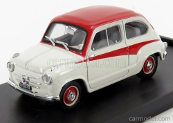 Brumm Fiat 600 750 Derivazione Abarth 1956 1:43 Šedá Červená
