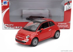 Newray Fiat Nuova 500 2007 1:24 Červená
