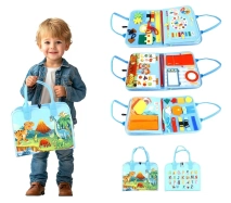2Kids Toys Senzorická busy kniha Dinosaury 3 – poškodený obal