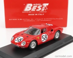 Best-model Ferrari 250lm 3.3l V12 Team N.a.r.t. N 58 24h Le Mans 1964 J.rindt - D.piper 1:43 Red