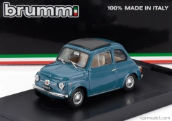 Brumm Fiat 500f Tetto Chiuso - uzavretý 1965 1:43 Modrá stredná