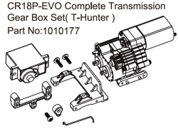 HBP240317 - (1010177) Gear Box T-Hunter - EVO 1:18