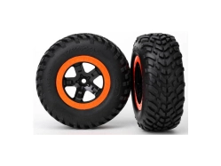 Traxxas kolo 2.2/3.0", disk SCT černo-oranžový, pneu SCT (2)