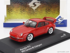 Solido Porsche 911 993 Rs Clubsport Coupe 1993 1:43 Červená